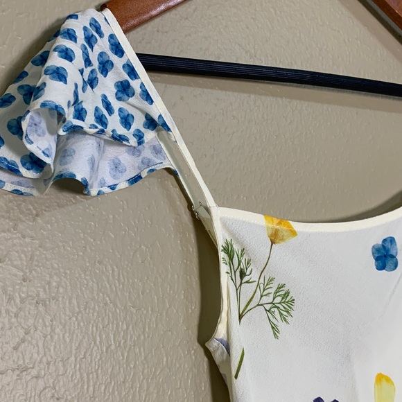 New VRG GRL Love Language Bias Cut Midi Sun Dress Floral AU Size 4 US 0 - Picture 5 of 11